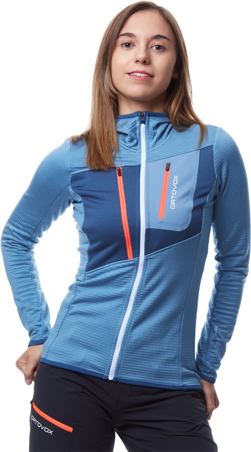 Ortovox Merino Fleece Grid Women s Full Zip Hoodie